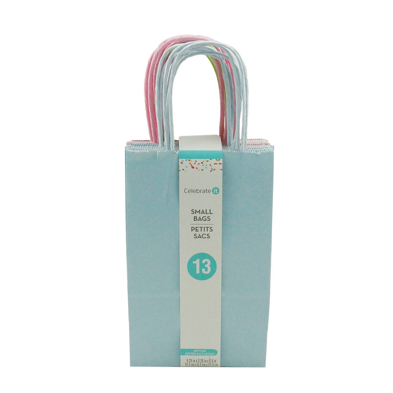 10 Packs: 13 ct. (130 total) Small Pastel Gift Bags by Celebrate It&#x2122;